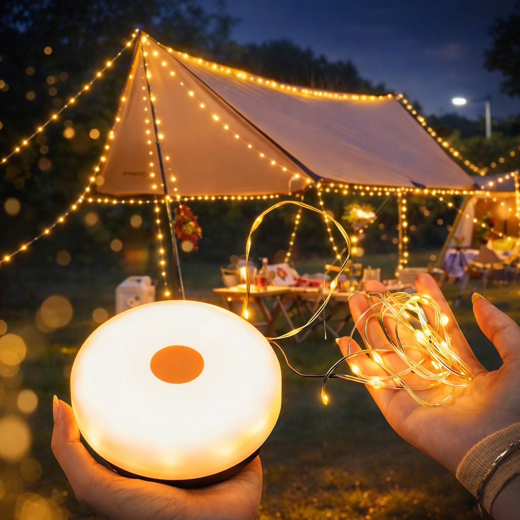 OmniGlow™ 4 in 1 Retractable Camp Lamp