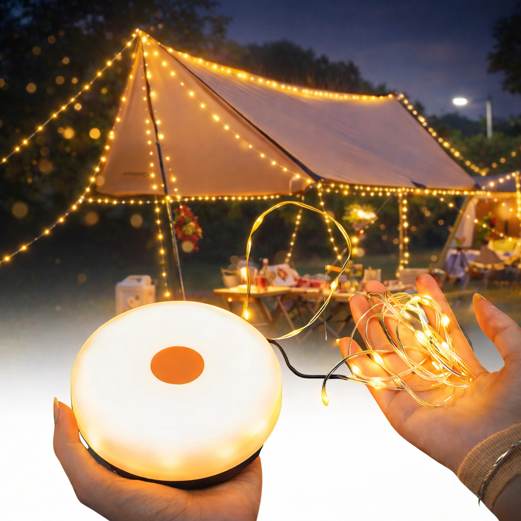 OmniGlow™ 4 in 1 Retractable Camp Lamp